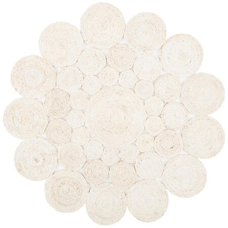 Safavieh 6 x 6 ft. Natural Fiber Round Area Rug, Ivory NF363B-6R